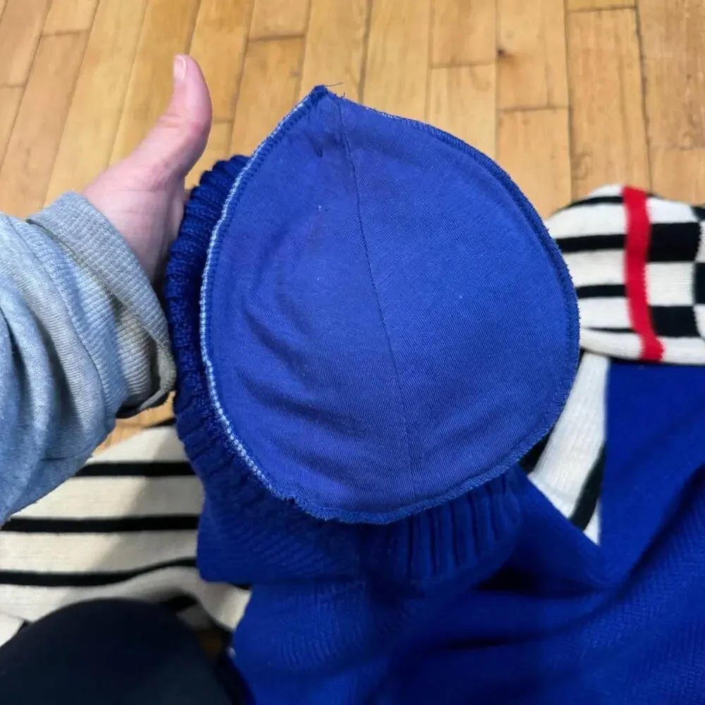 Outlander 100 Wool Colorblock Knit Mock Neck Sweater Dress Size‎ S Vintage - Picture 8 of 9